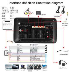 Autoradio de voiture double DIN rotatif Android 10'' avec écran tactile 13, GPS, Wifi et Bluetooth