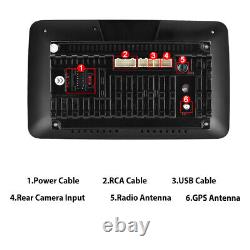 Autoradio de voiture double DIN rotatif Android 10'' avec écran tactile 13, GPS, Wifi et Bluetooth