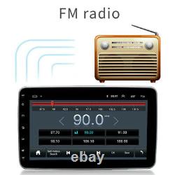 Autoradio double 2DIN Android 12 10.1 écran tactile rotatif GPS WIFI BT Radio
