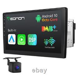 Autoradio double DIN 10.1 'GPS Navigation Android CarPlay WiFi à 8 cœurs CAM+Eonon