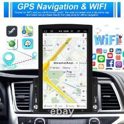 Autoradio double DIN 10.1 pouces avec GPS Apple Android 12, écran tactile WiFi.