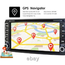 Autoradio double DIN 2Din 7 pouces avec GPS, lecteur CD DVD, radio Bluetooth et caméra de recul