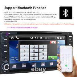 Autoradio double DIN 2Din 7 pouces avec GPS, lecteur CD DVD, radio Bluetooth et caméra de recul