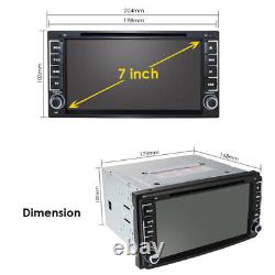 Autoradio double DIN 2Din 7 pouces avec GPS, lecteur CD DVD, radio Bluetooth et caméra de recul
