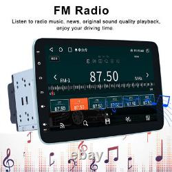 Autoradio double DIN Android 13 tactile rotatif 10,1 pouces avec GPS NAVI, caméra et radio FM