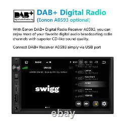 Autoradio double DIN Eonon 7 pouces - 2+32 sans fil Android 13 Auto CarPlay WiFi