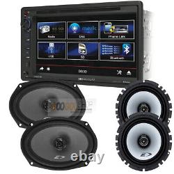 Autoradio double DIN VR651B avec Bluetooth 6.2 + haut-parleurs coaxiaux de la série Alpine SXE