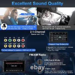 Autoradio double DIN avec CD DVD Caméra de recul compatible Carplay/Android Auto