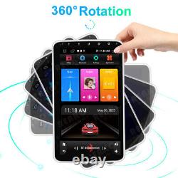 Autoradio double DIN rotatif de 10 pouces avec lecteur radio Android Wifi GPS écran tactile