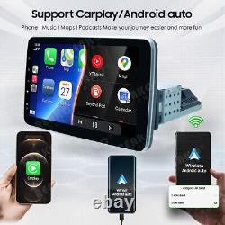 Autoradio double DIN rotatif de 10 pouces avec lecteur radio Android Wifi GPS écran tactile
