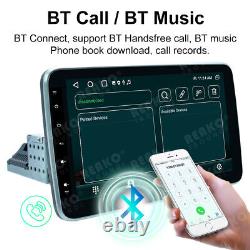 Autoradio double DIN rotatif de 10 pouces avec lecteur radio Android Wifi GPS écran tactile