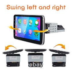 Autoradio double DIN rotatif de 10 pouces avec lecteur radio Android Wifi GPS écran tactile