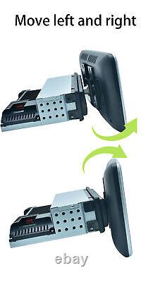 Autoradio double DIN rotatif de 10 pouces avec lecteur radio Android Wifi GPS écran tactile