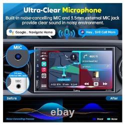 Autoradio double Din 7 pouces Compatible avec la connexion sans fil A