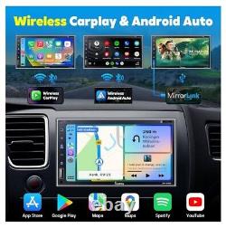 Autoradio double Din 7 pouces Compatible avec la connexion sans fil A