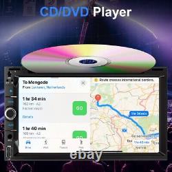 Autoradio double Din avec lecteur CD/DVD, écran tactile de 7 pouces Apple Carplay+CAM