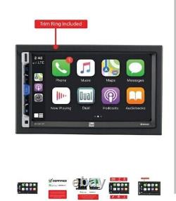 Autoradio double din 7 pouces avec Apple CarPlay, Bluetooth, écran tactile puissant 200 W