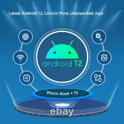 Autoradio double din Android 12 8+128 Go avec GPS et commandes au volant