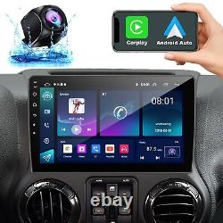 Autoradio pour Jeep Wrangler 2007-2018 Double Din Voiture Stéréo Apple Carplay GPS FM