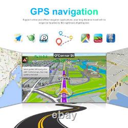 Autoradio simple 1 DIN rotatif 10,1 Android 13 écran tactile stéréo de voiture GPS Wifi