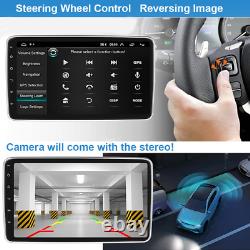 Autoradio simple DIN rotatif 10.1'' Android 13 écran tactile Radio GPS Wifi