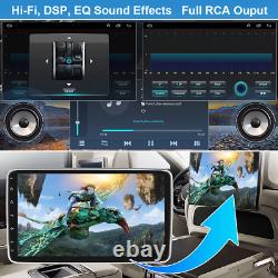 Autoradio simple DIN rotatif 10.1'' Android 13 écran tactile Radio GPS Wifi