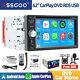 Autoradio Stéréo Dvd Cd à écran Tactile Double Din De 6,2 Pouces Avec Caméra Fm Mic