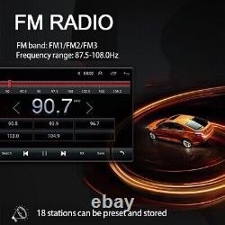 Autoradio stéréo de voiture Android 12 à écran tactile de 10,1 pouces, double 2 DIN rotatif avec GPS et Wifi