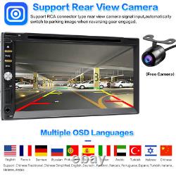 Autoradio stéréo de voiture Double 2Din USB pour Apple Wireless CarPlay 7 Touch DVD Camera