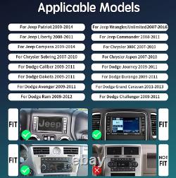 Autoradio stéréo de voiture Double Din Carplay GPS MP5 Player pour Chrysler Aspen 2007-2009