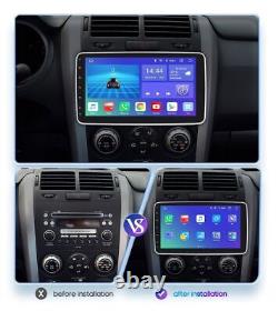 Autoradio stéréo de voiture QLED rotatif Android 12 de 10,1 pouces avec GPS Wifi Double 2 DIN 8+128Go