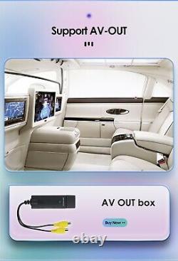 Autoradio stéréo de voiture QLED rotatif Android 12 de 10,1 pouces avec GPS Wifi Double 2 DIN 8+128Go