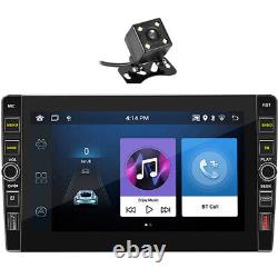 Autoradio stéréo de voiture à écran tactile Android 12 Double DIN 9 pouces avec GPS et caméra