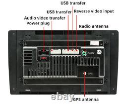 Autoradio stéréo de voiture à écran tactile Android 12 Double DIN 9 pouces avec GPS et caméra