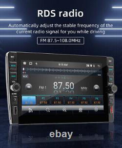 Autoradio stéréo de voiture à écran tactile Android 12 Double DIN 9 pouces avec GPS et caméra