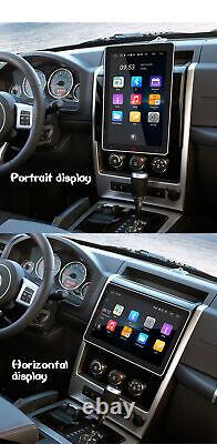 Autoradio stéréo de voiture tactile Android 10.1 rotatif 13 pouces avec GPS, WIFI, BT double DIN