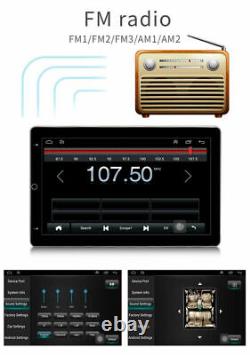 Autoradio stéréo de voiture tactile Android 10.1 rotatif 13 pouces avec GPS, WIFI, BT double DIN