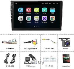 Autoradio stéréo double DIN HD 2.5D de 10,1 pouces, récepteur radio Android à écran tactile