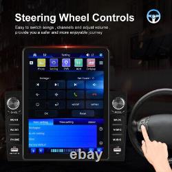 Autoradio stéréo pour voiture à écran tactile double DIN avec Bluetooth, lecteur FM, Carplay et Mirror Link