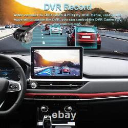 Autoradio stéréo pour voiture avec écran tactile rotatif Android 12 de 10,1 pouces, double 2 DIN, GPS, Wi-Fi.