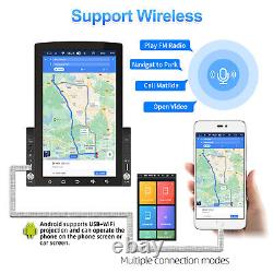 Autoradio vertical stéréo pour voiture Android13 GPS Carplay écran tactile BT Double 2Din