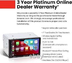 BOSS Audio 7 LCD SANS FIL Apple CarPlay Android Auto Autoradio 2 DIN + Caméra