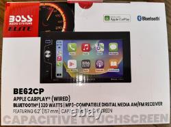 Boss BE62CP Double DIN Apple CarPlay 6.2 Lecteur multimédia de voiture stéréo MP3/SD