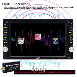 CAEMRA+Double 2Din 6.2 Stéréo de voiture DVD GPS Unité principale de tête Radio tactile embarquée