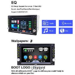 CAEMRA+Double 2Din 6.2 Stéréo de voiture DVD GPS Unité principale de tête Radio tactile embarquée