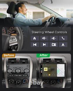 CAM+DVR+ 10.1 Android 13 Double Din CarPlay GPS Stéréo de Voiture 2DIN Radio Bluetooth