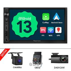 CAM+DVR+OBD+Android 13 Autoradio Double Din 7 CarPlay GPS Navigation Pas de DVD