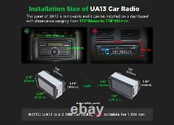 CAM+DVR+OBD+ Radio Stéréo Bluetooth Double 2 Din 7 Android 13 Auto CarPlay