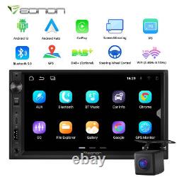 CAM + Double 2Din 7 écran tactile autoradio Android 13 GPS Navi Bluetooth Carplay