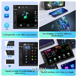 CAM+Eonon Double Din 7 Autoradio stéréo de voiture Bluetooth Android Auto CarPlay GPS Navi
